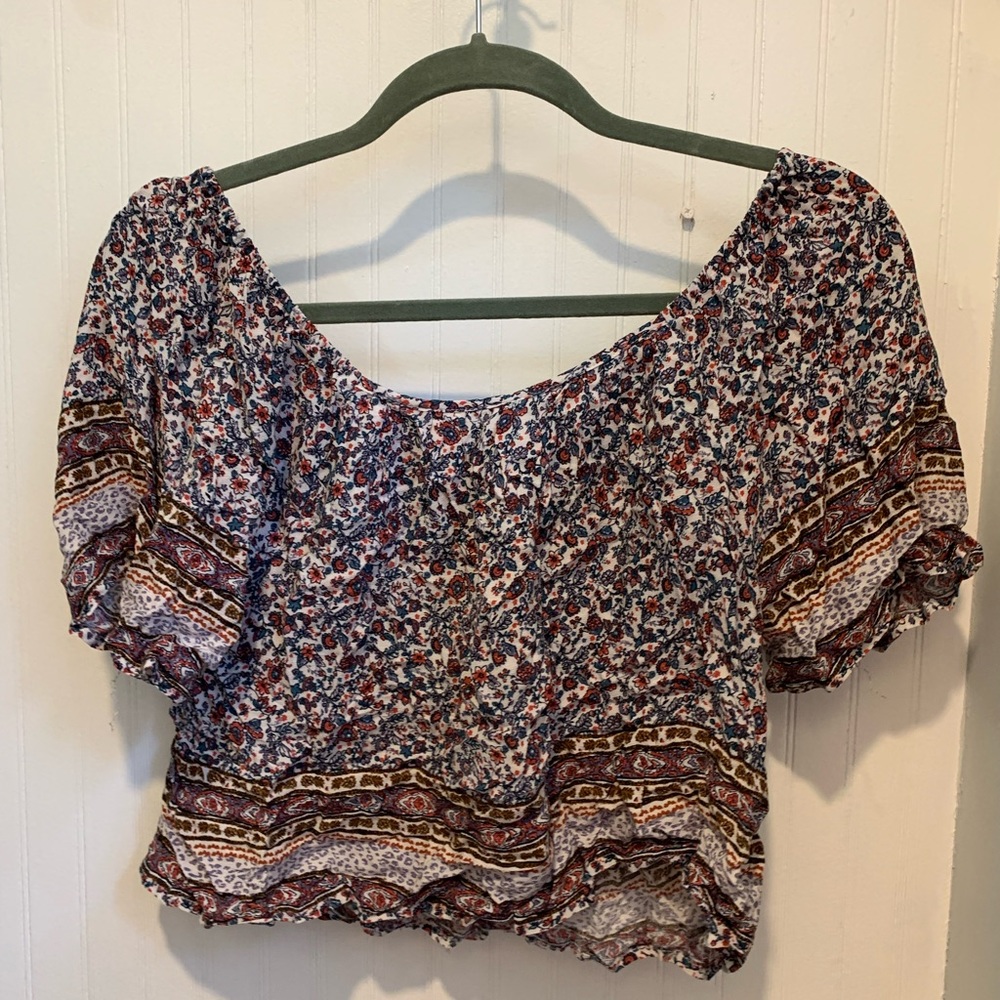NWOT Forever 21 cropped off the shoulder top